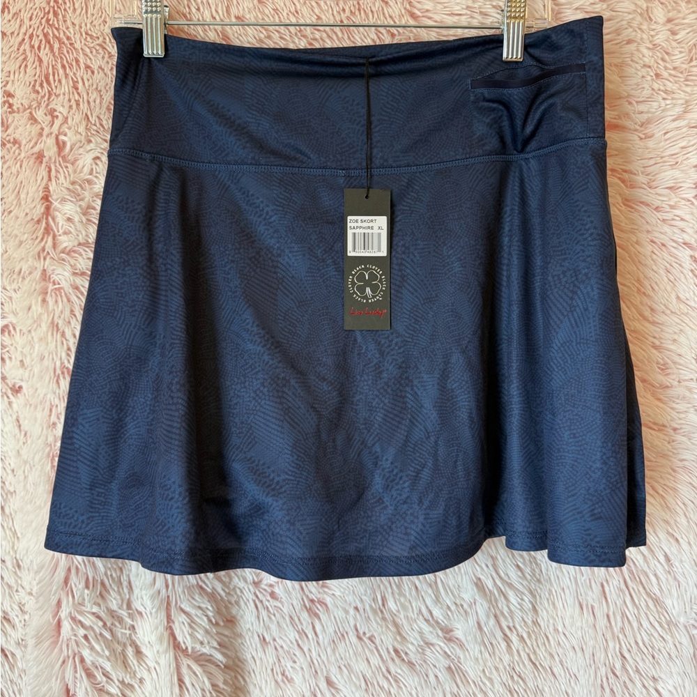 Athleta Navy Textured Golf, Pickleball Skort - Women's Active Circle Skirt
